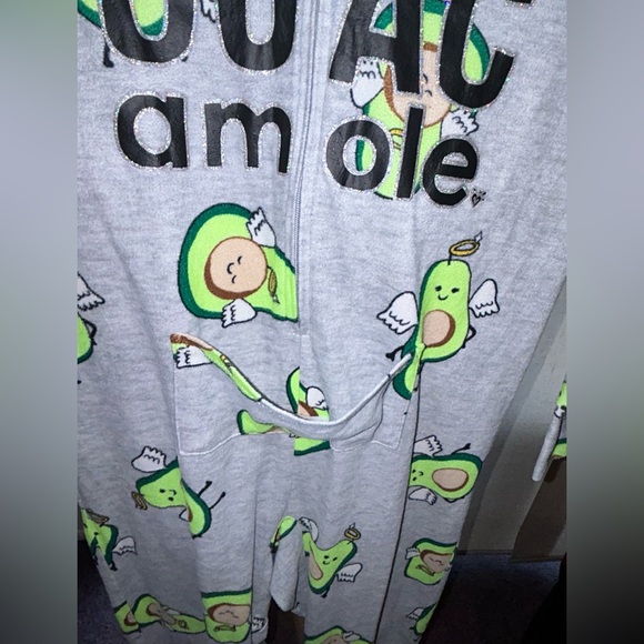 Justice, one piece, hooded zip up  “Holy Guacamole” size 8 avocado - Picture 3 of 7